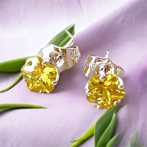 Yellow Star Earrings